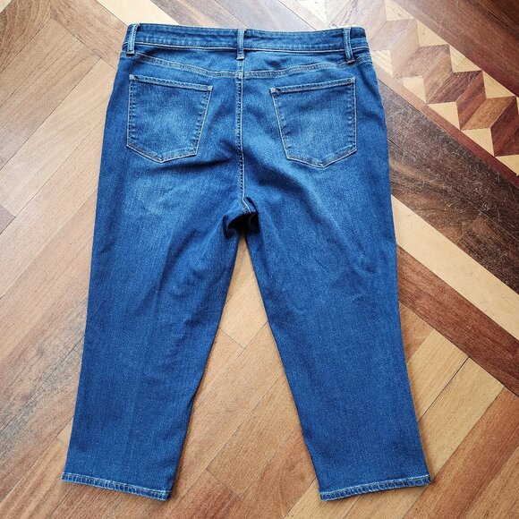 Talbots Flawless Five-Pocket "Crop" Jeans Size 14 Petite - Picture 13 of 16